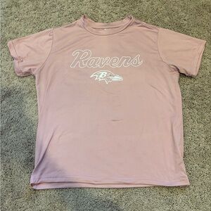 NFL Ravens Pink Women's Jersey Top
